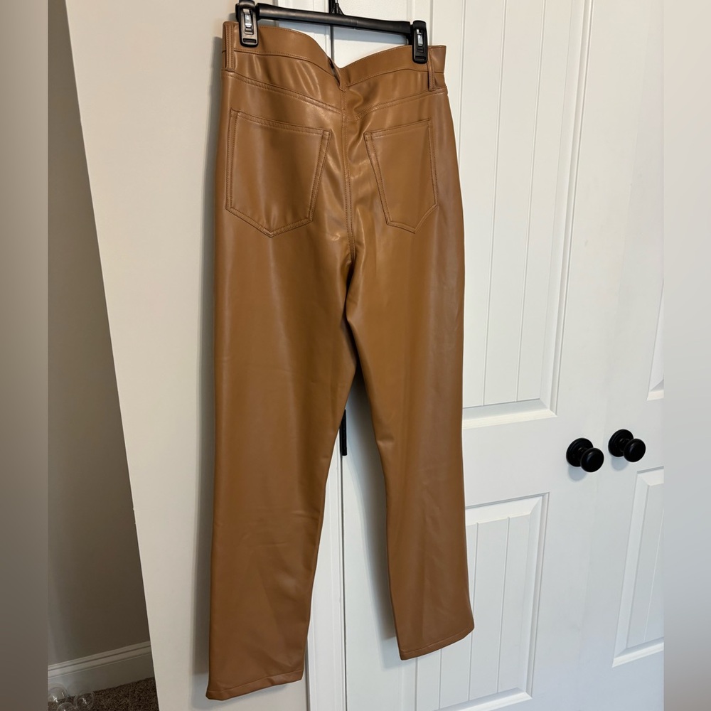 Abercrombie Ultra High Rise Vegan Leather 90s Relaxed Pant